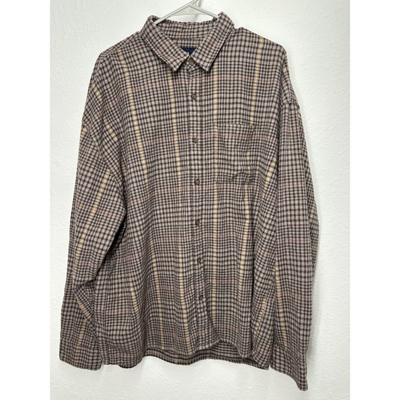 Abercrombie And Fitch Men's Heavyweight Flannel Brown Size XXL 2XL - Picture 1 of 12